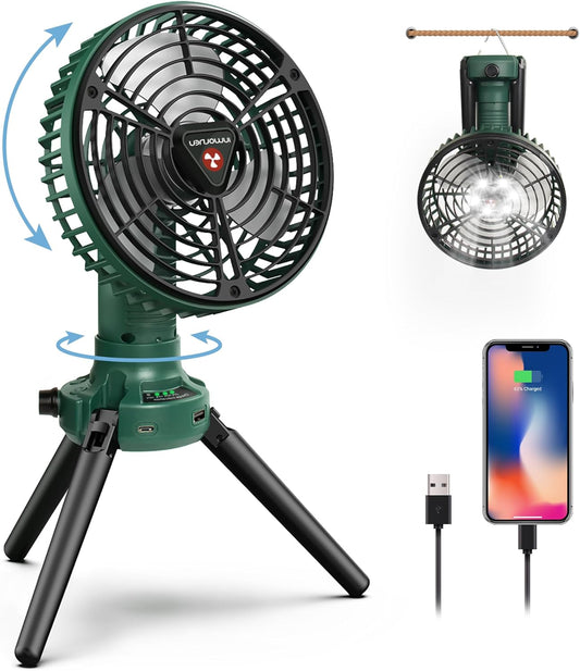 Portable Camping Fan with Light